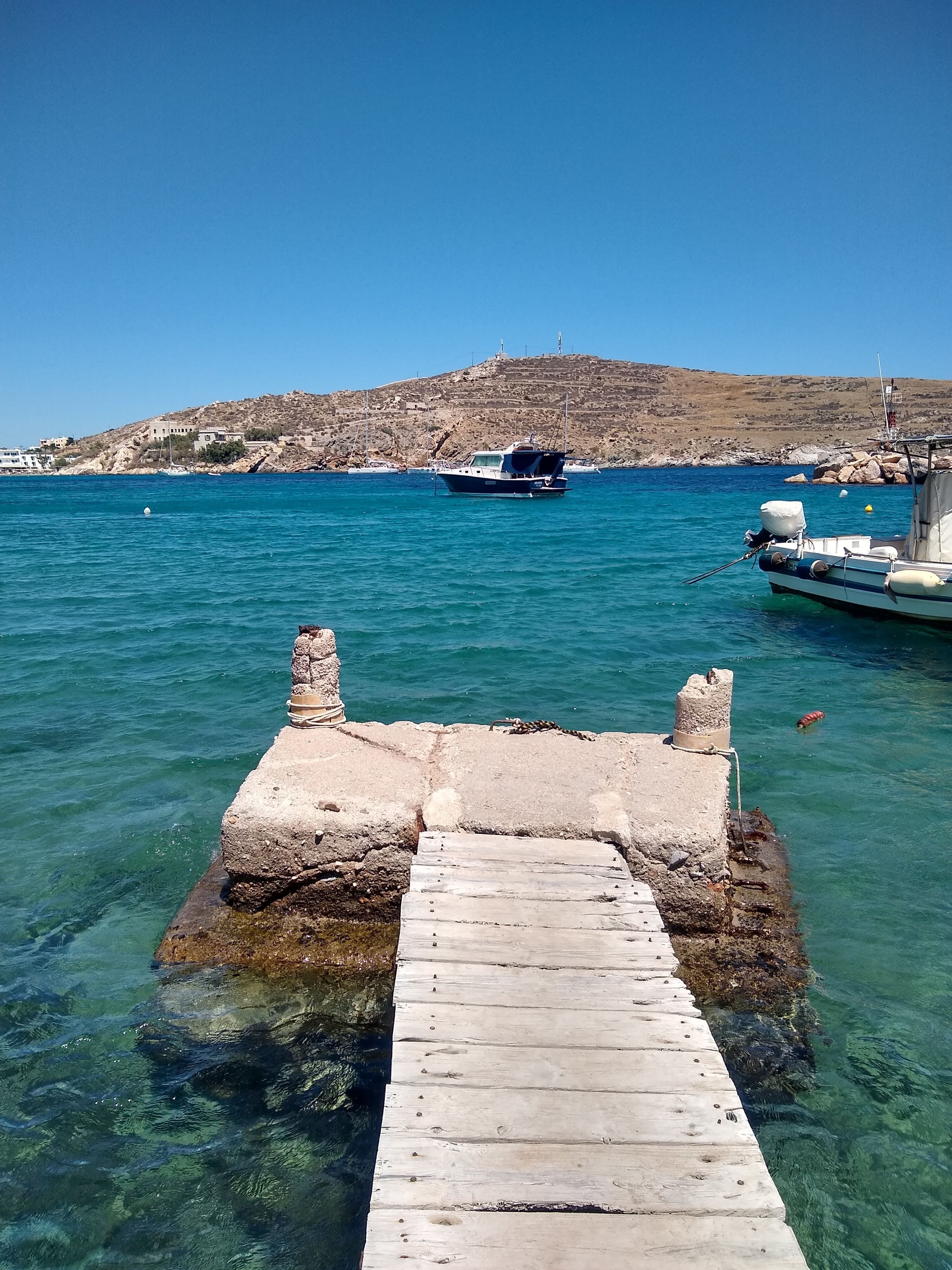 Pontoon at Achladi beach